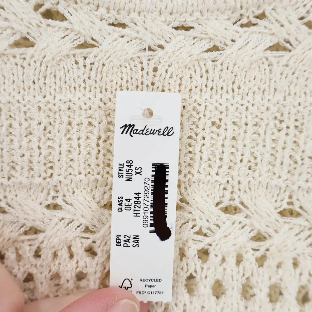 Madewell Cream Crochet Blouse - Picture 5 of 9